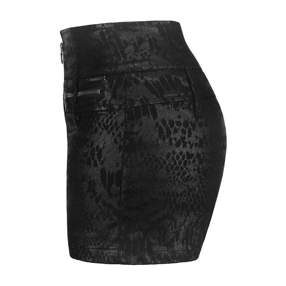 Juj Shorts High Waist Stretch Slim Hips-Snakeskin - Picture 6 of 6